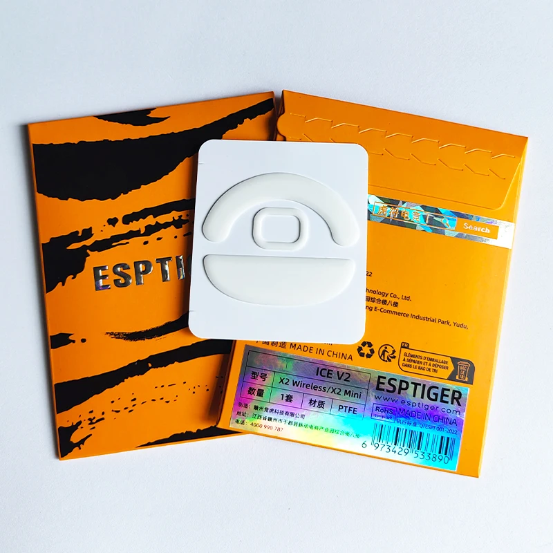 Фото Новые оригинальные коньки для мыши Esports Tiger ICE V2, ножки для мыши Pulsar X2 Wireless/X2 Mini X3 Wireless/ X2 CL/ TenZ №2
