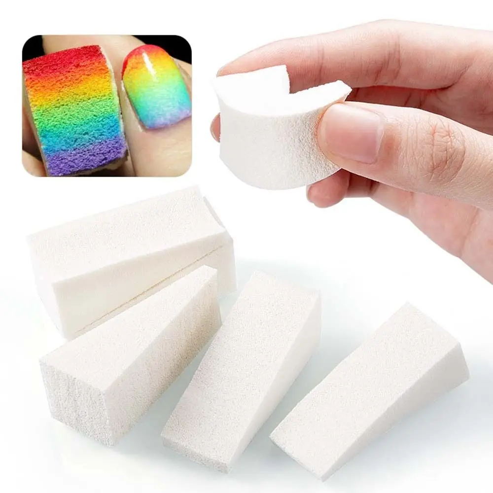 

8Pcs Soft Nail Art Transfer Sponge Gradient Coloring Stamping Stamper Painting Image Stamp Foam Polish Gel UV Tool