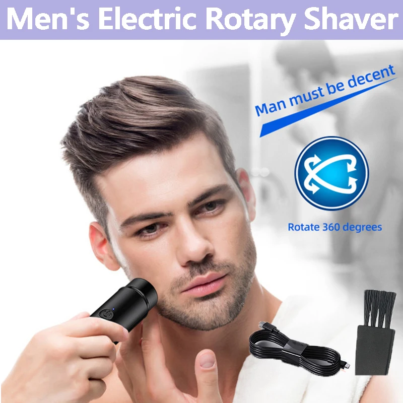 

Electric Shaver for Men New Mini Beard Trimmer Long-Lasting Battery Life Portable Waterproof Travel Shavers Shaving Machine Man