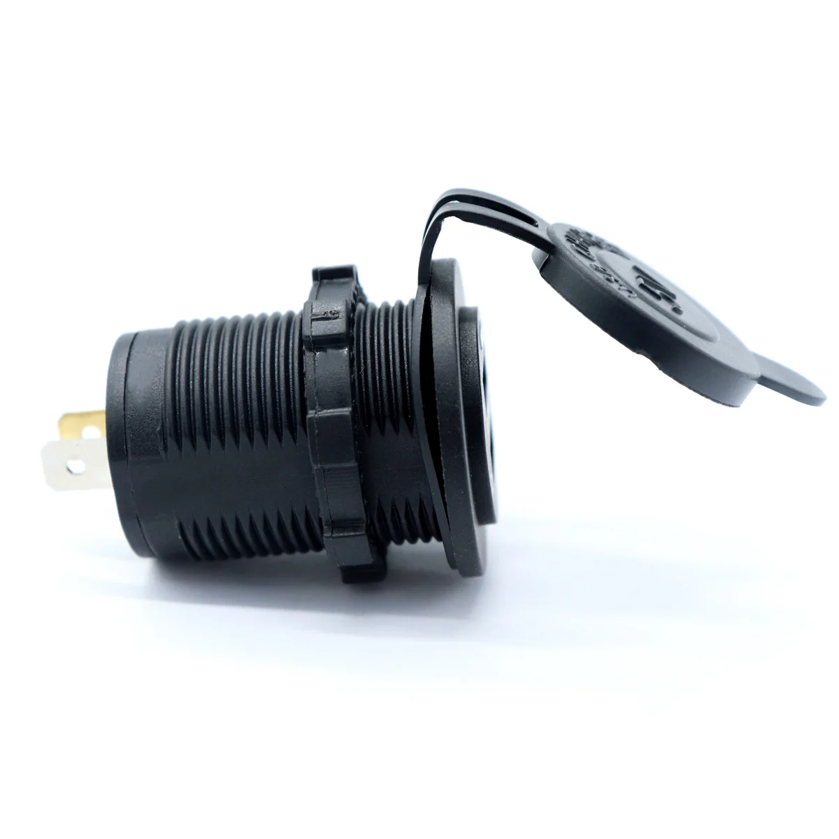 

1 PC Practical Safe Replacement Nylon Car USB Panel 2.4A/1A Water-resistant Dual USB Extension for Marine Car Caravan