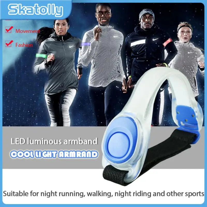 

Outdoor Sports Night Running Armband Led Silicone Light Safety Belt Arm Leg Warning Wristband For Cycling Bike Bicycle Party