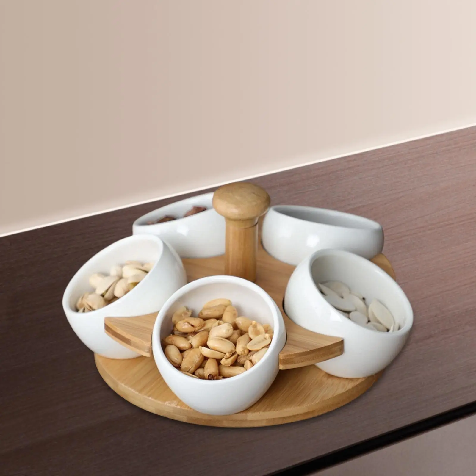 

Fruit Dessert Tray 5 Grids Cupcake Snack Display Tray Reusable Holder Serving Tray for Holiday Birthday Hotel