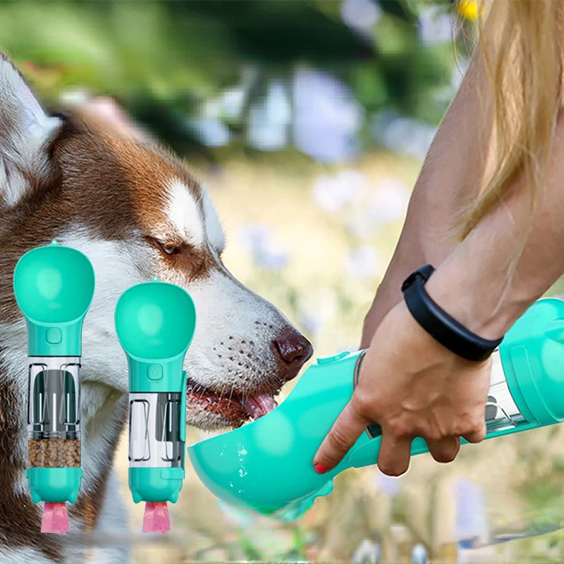 

Dog Walk Outdoor Portable Large Capacity Water Food Cup Pet Multifunctional Dog Food Bag Water Dispenser Toilet Shovel