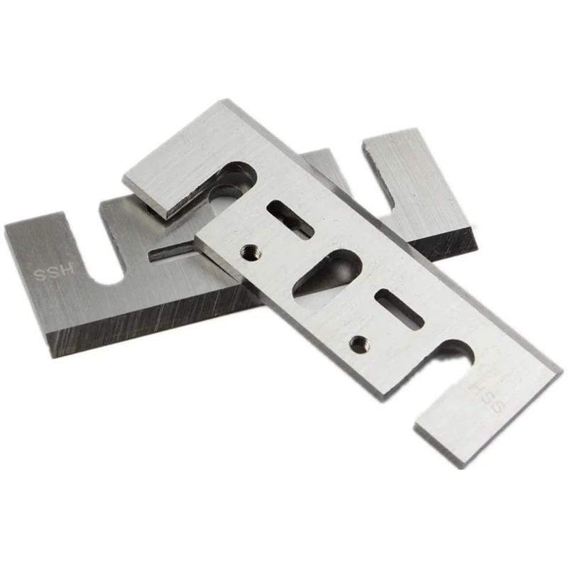 

HSS Replacement Hand Planer Blades For Makita N1900B, DW677,1594, Ryobi,Hitachi Set Of 2 Resharpenable Blades