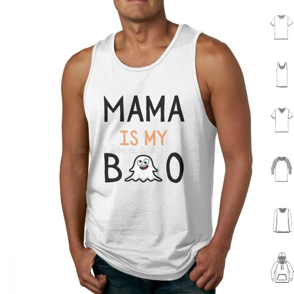 

Copy Of Funny Mama Is My Boo , Halloween Design Tank Tops Vest Sleeveless Halloween Peace Love Boo Halloween Funny Peace Love