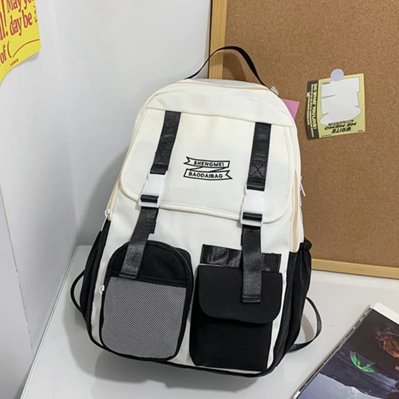 

Рюкзак средней школы для девочек-подростков, школьные сумки для студентов, повседневные корейские женские рюкзаки, летняя нейлоновая сумка...