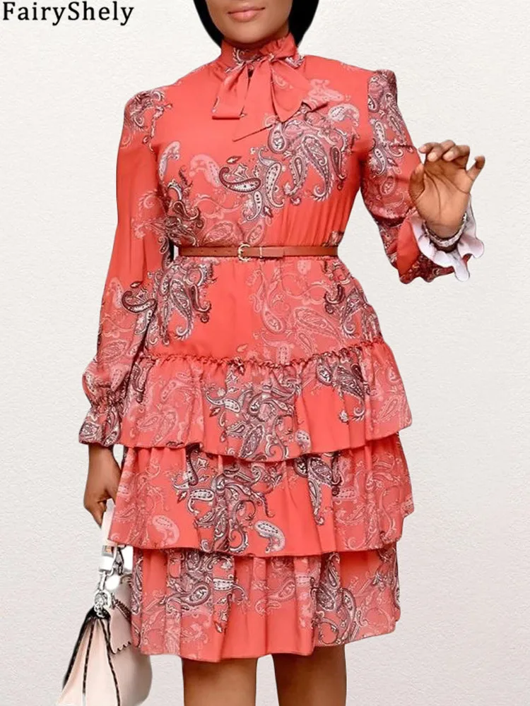 FairyShely 2024 сексуальное ДРАПИРОВАННОЕ женское платье с рисунком большие женские