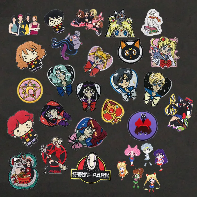 

Cartoon Patch Sailor Moon Embroidered Brand Patch Guns N Roses Parches Bordados Para La Ropa Parches Para Planchar En La Ropa