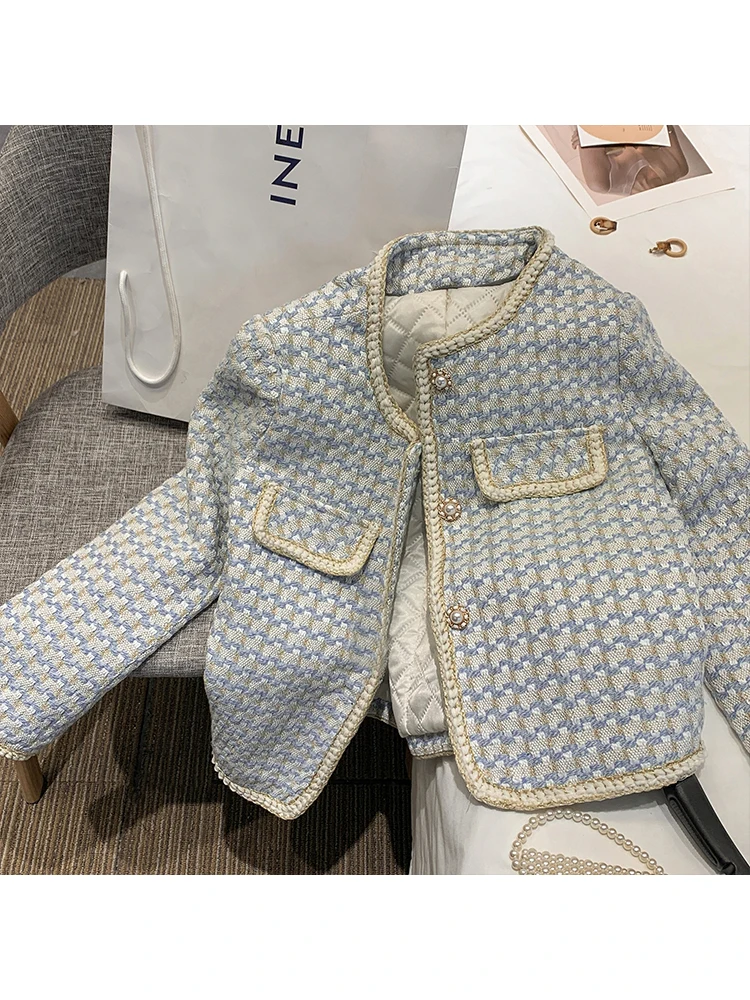 

French Chic Vintage Jacket Coat Women's Autumn Winter Fashion Loose Coats Single Breasted Outwear Lady Warm Soft 2023
