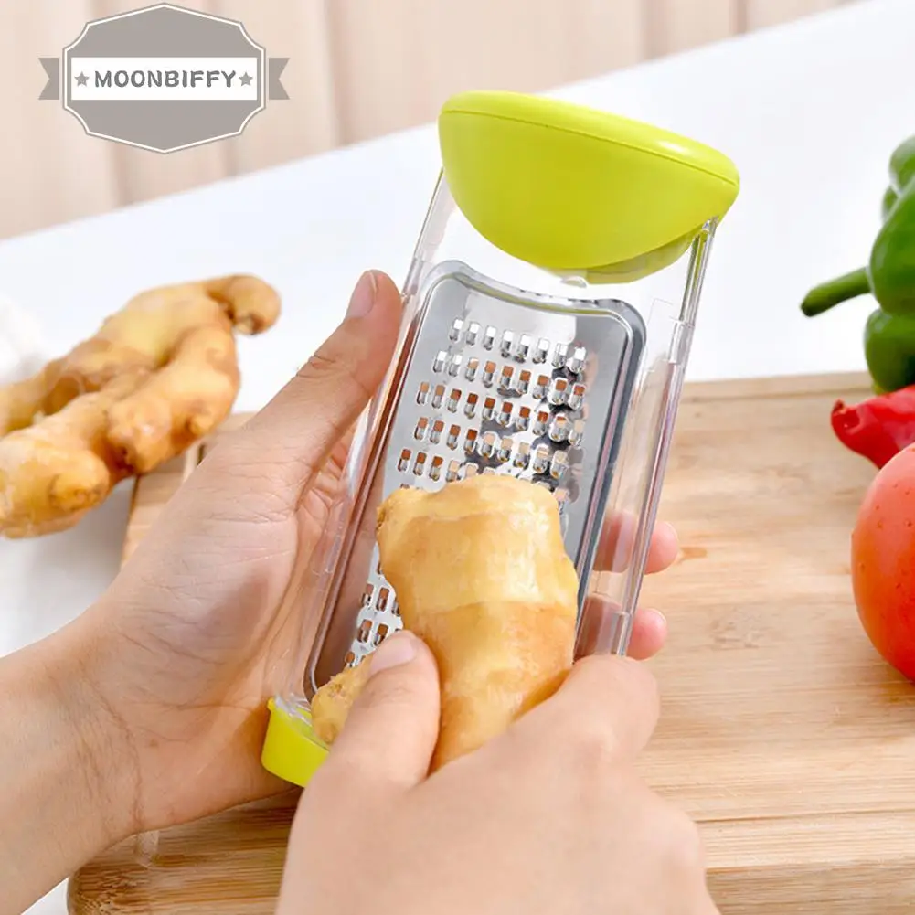 

Ручная измерительная чесночная мини-мельница для кухни многофункциональная измельчитель для имбиря и чеснока кухонный инструмент с гради...