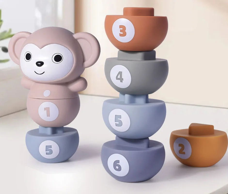 

Детская игрушка для игры в боулинг, складная башня, развивающие сенсорные игрушки