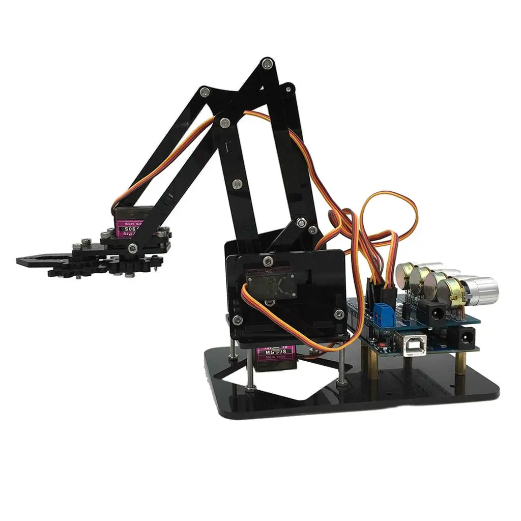 DIY 4-Dof Roatry Robot Arm 4 сервопривода и наборы схем для научных игрушек