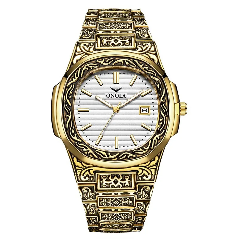 

Fashion Stainless Steel Watches for Men Luxury Waterproof Calendar Quartz Wristwatches Business Casual Watch Relogio Masculino