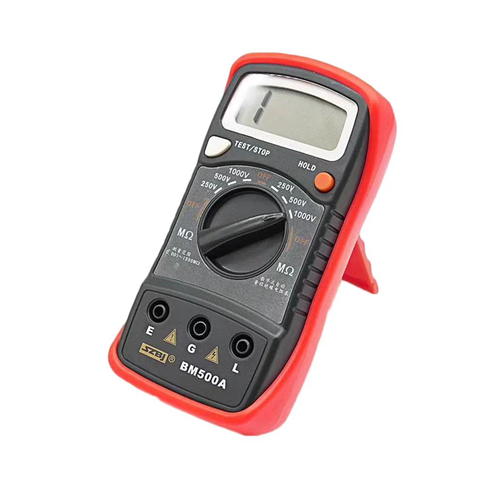 

1000V Digital Insulation Resistance Tester Meter BM500A 0-2000MΩ Handheld Megohmmeter