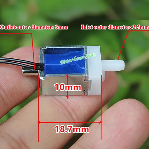 STSV033 DC 3.7V Mini Electric Solenoid Exhaust Valve NC/NO Gas Air Valve Thread length10cm Monitor for Wrist Sphygmomanometer
