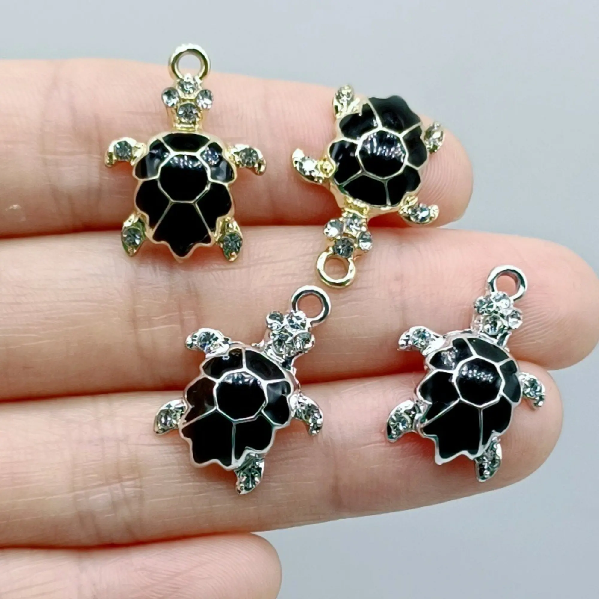 Фото 20 шт. DIY аксессуары для рукоделия: браслеты, серьги, ожерелья, подвески в виде черепах, бабочек и насекомых №1