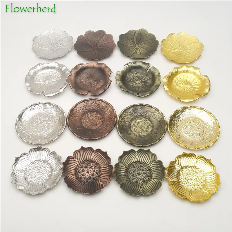 

Alloy Coaster Saucer Teaware Tea Coasters Frog Lotus Leaf Cup Holder Kung Fu Tea Ceremony Tea Set Accessories