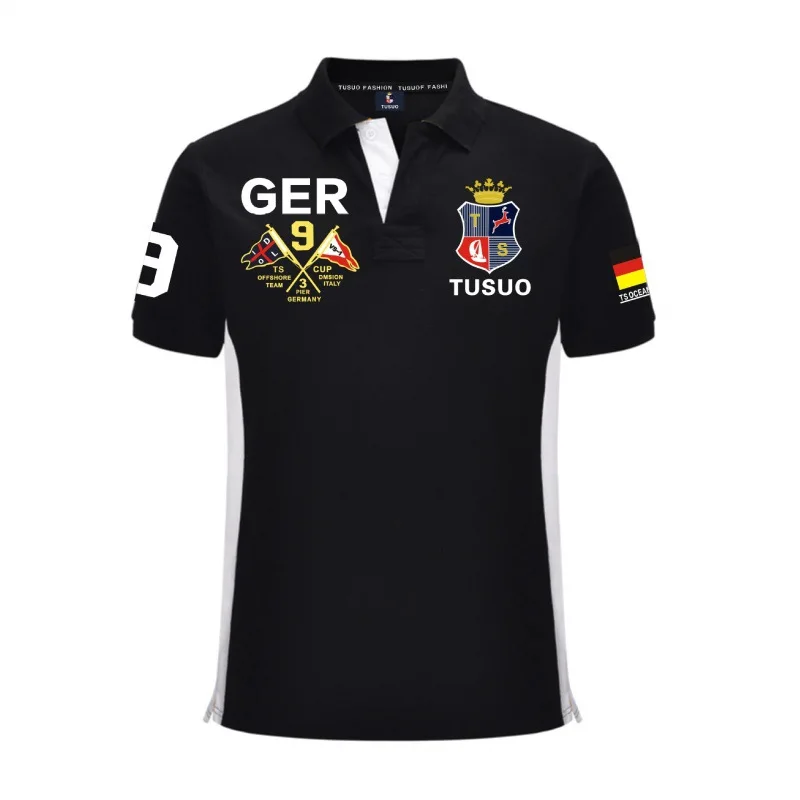 

Men's Polo Shirt Summer Fashion Casual Short Sleeves High Quality Mens T Shirt Embroidery Plus Size Men Brand Cotton Tshirt