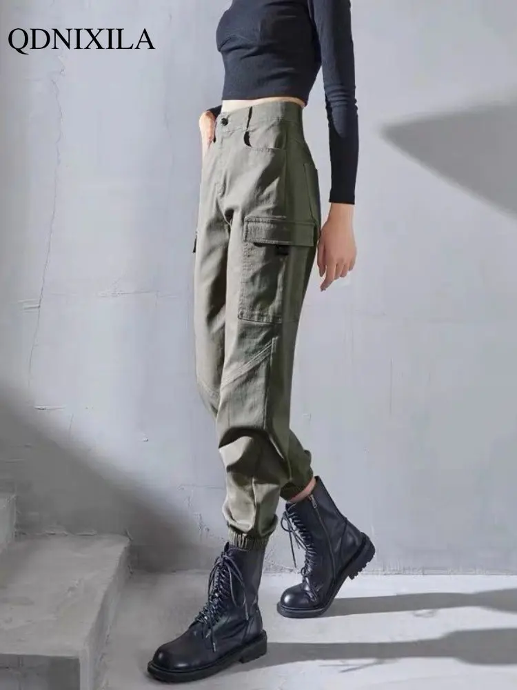 Women's new in cargo pants y2k streetwear Sports Trousers for women baggy fashion harajuku thickened high waist slim sweatpant
