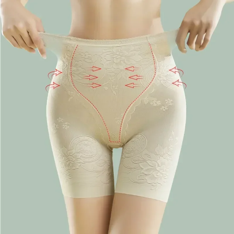 Женские защитные шелковые Трусы Ice большие бесшовные шорты эластичные боксеры