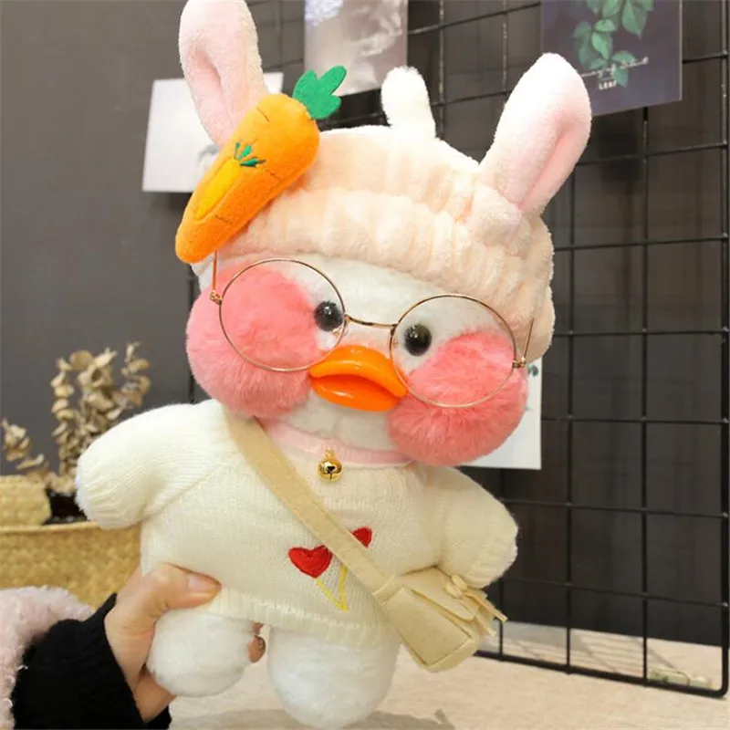 Kawaii Мультфильм LaLafanfan 30 см КАФЕ утка плюшевая игрушка мягкая кавайная кукла