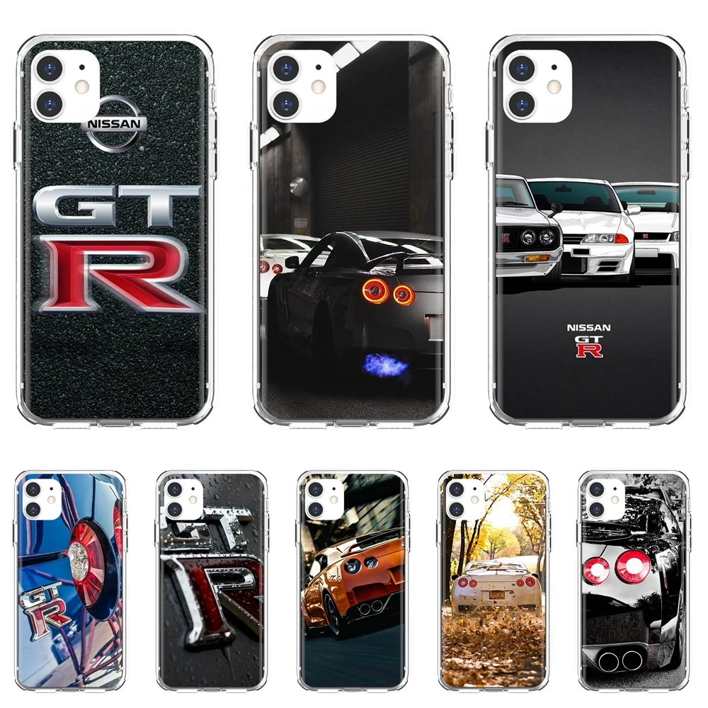 JDM-автомобиль-NISSAN-GTR-металлический логотип силиконовый чехол для телефона Huawei Honor