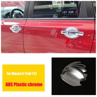 for nissan x trail t31 2008 2009 2010 2011 2012 2013 abs plastic car door handle bowl sticker cover trim styling accessories