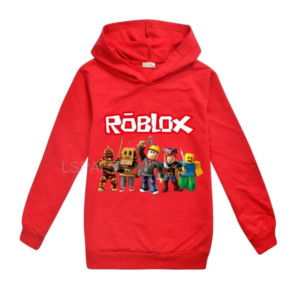 Фото Детский костюм ROBLOX, Весенняя толстовка для мальчиков, детская одежда, смешные толстовки для девочек-подростков, Детская толстовка №4