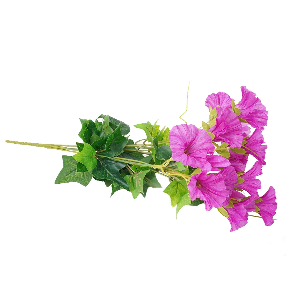 

Simulated Ipomoea Nil Morning Glory False Flower For Household Decoration Wall Hanging Chlorophytum Comosum Flower Art