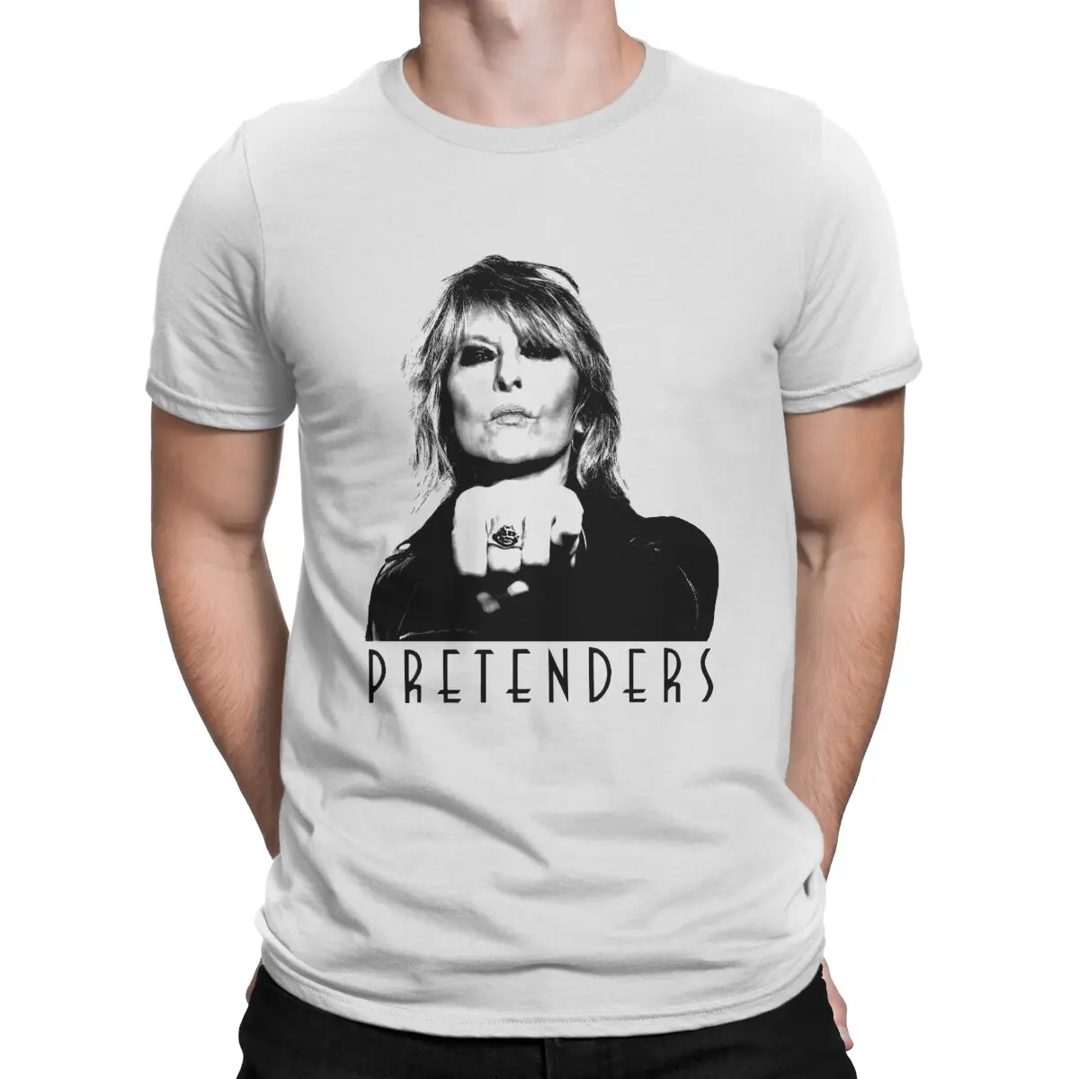 

Мужские новые волнистые классические футболки рок-группы, хлопковые топы, смешные футболки с коротким рукавом и круглым вырезом, Новое поступление