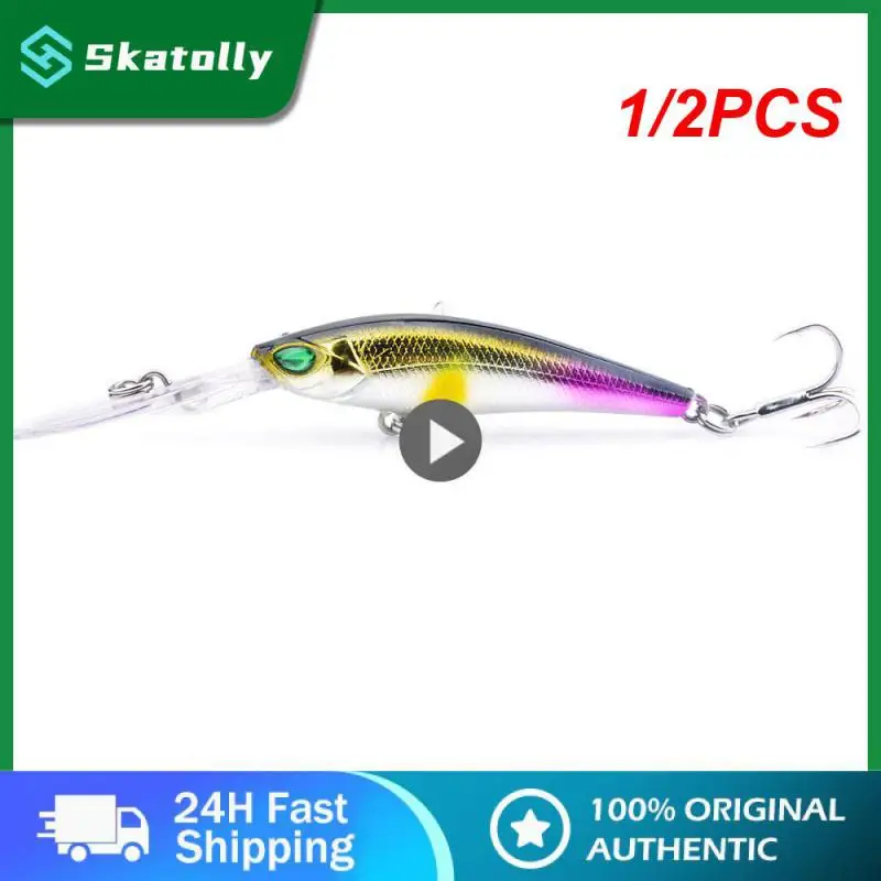 

1/2PCS Minnow Fishing Lure Laser Hard Artificial Bait 3D Eyes 16cm 21g Fishing Wobblers Pike Carp Bait Crankbaits Fishing Tackle