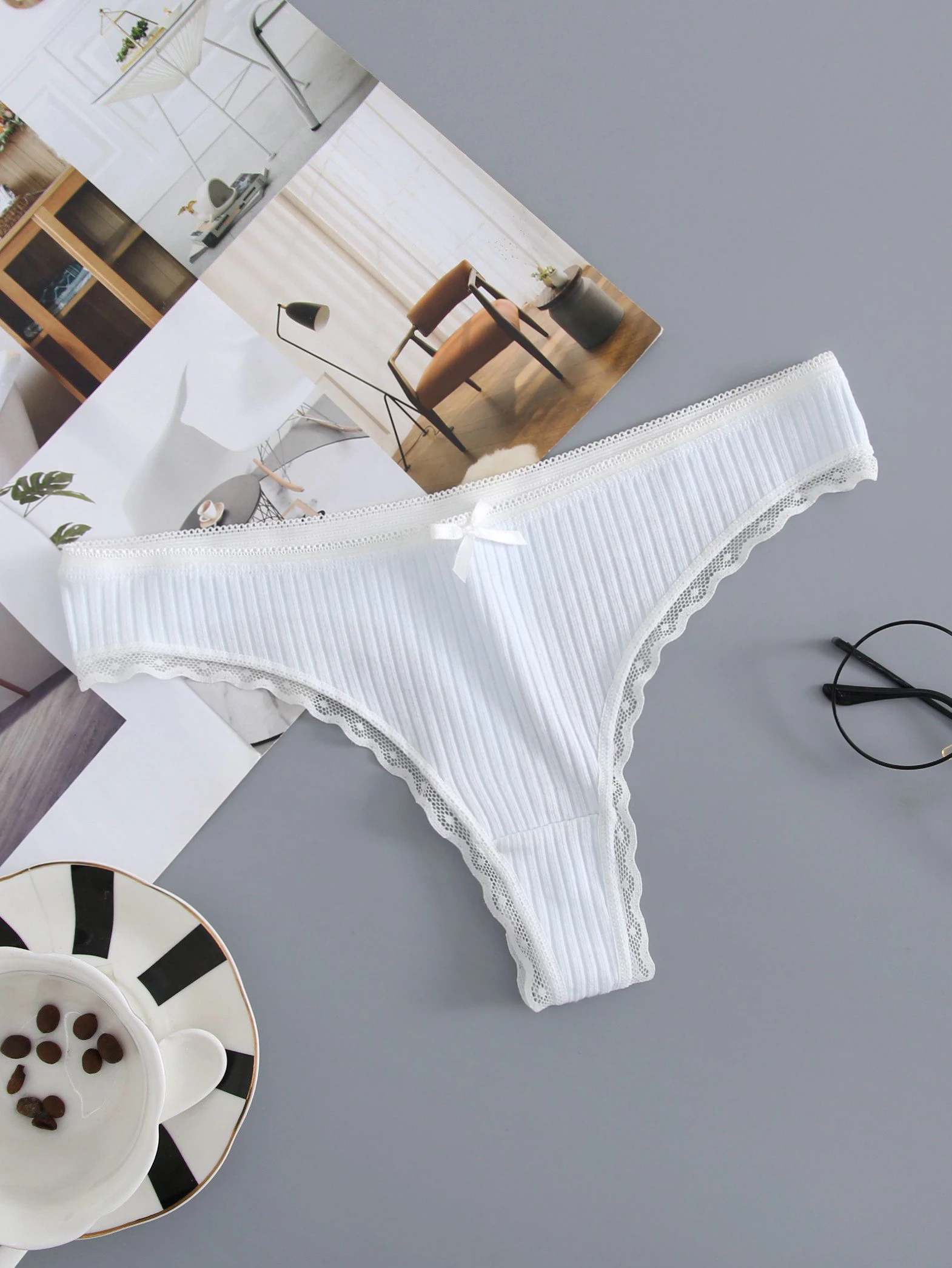 5 шт. женские хлопковые трусики модные сексуальные дышащие трусы однотонные