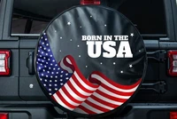 usa flag wind stars tire cover custom spare tire cover jeep wrangler 2018 to 2021 jeep liberty bronco rv with backup camera
