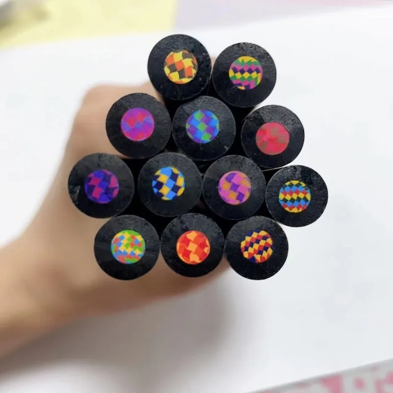 Маркеры Rainbow Magic 12 шт. градиентные не размазывающиеся цвета для школы и искусства