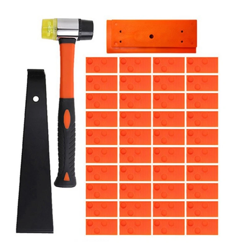 

Wood Flooring Installation Kit 43 Pcs Laminate Vinyl Plank Flooring Assembly Tool,High-Strength Fiberglass Handle Mallet