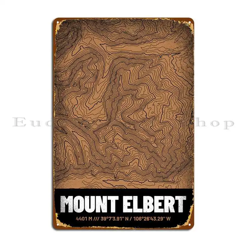 

Настенный металлический знак Elbert Topo с креплением на стену гостиной