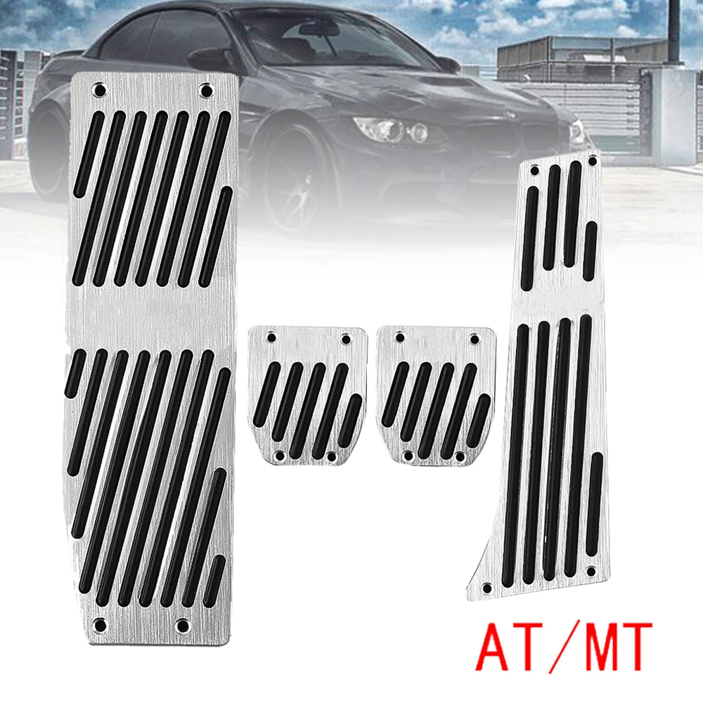 

Car Anti-skid Acclerator Brake Foot Pedals Protection Cover For BMW X1 M3 E39 E46 E87 E84 E90 E91 E92 AT / MT Accelerator Brake