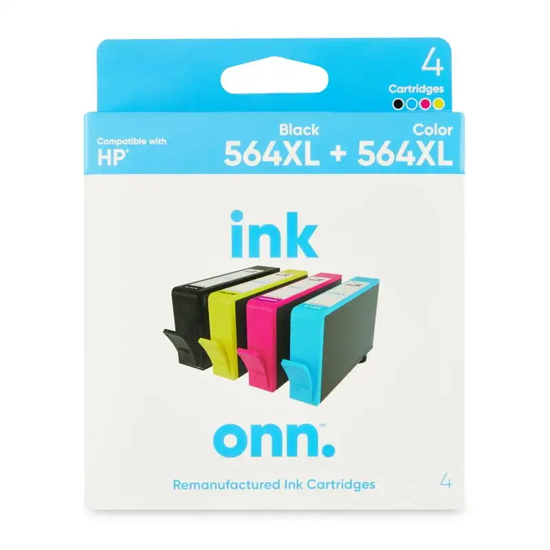 

Ink Cartridge, 564XL Black, 564XL Color (Cyan, Magenta, Yellow), 4 Cartridges