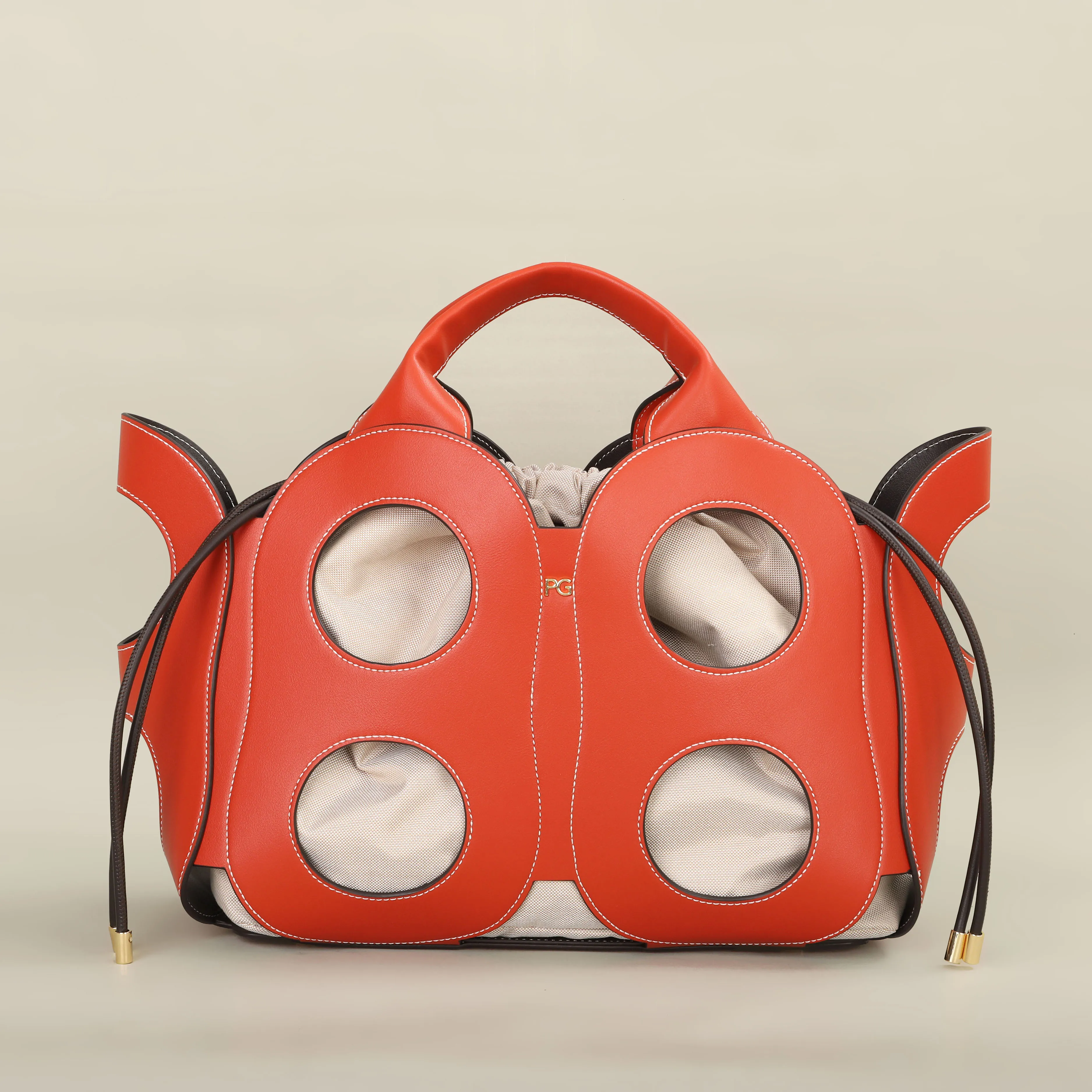 PATSY PG GARIS Легкая роскошная женская сумка-корзина на шнурке большая вместительная