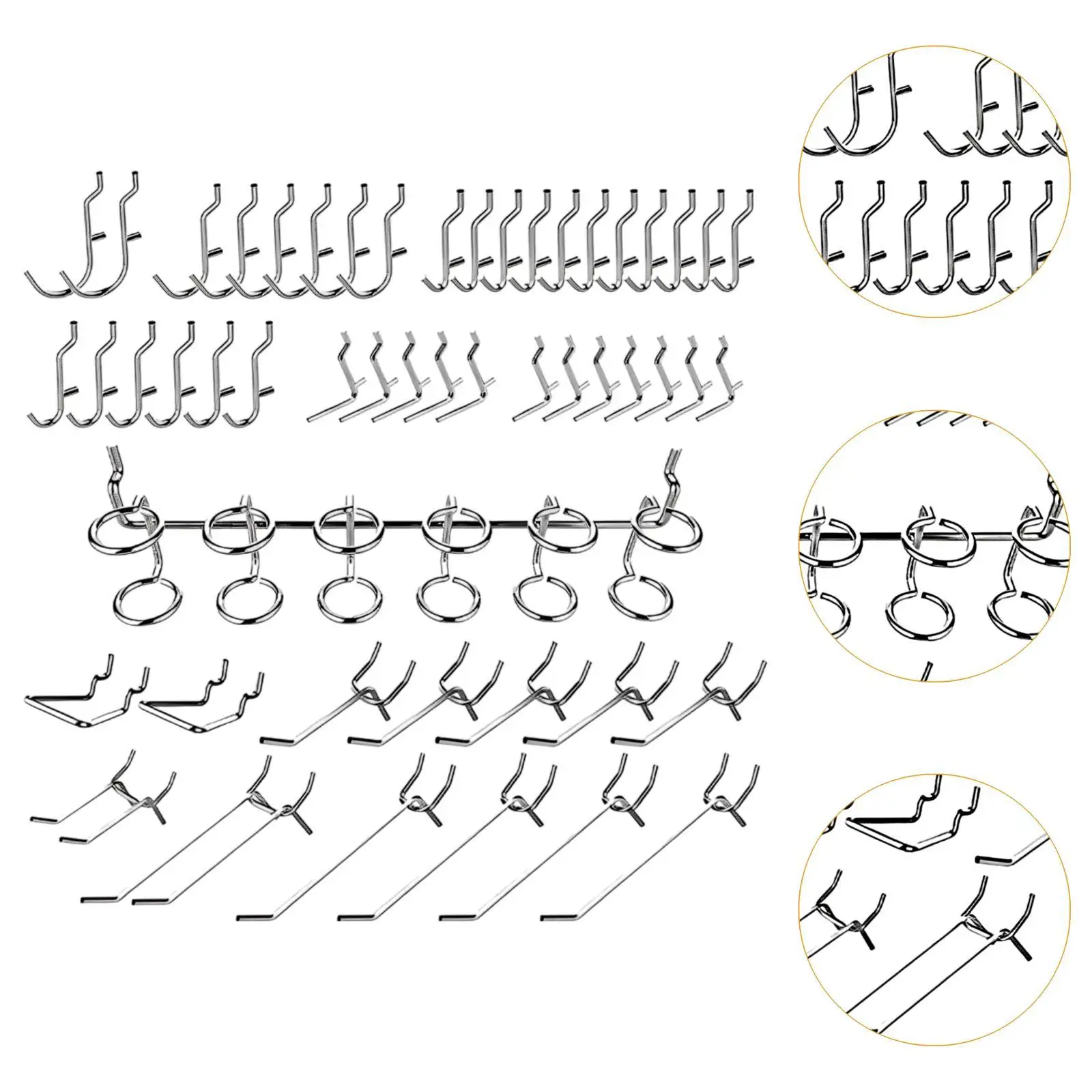 50 крючков для перфорированной доски прочные крючки сада гаража рукоделия