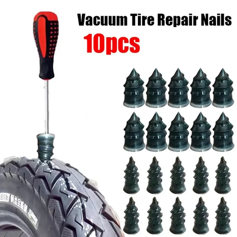 

Pieces of Motorcycle Vacuum Tire Repair Nails, Car Scooter Universal Tubeless Rubber Nails Tire Puncture Repair Parts