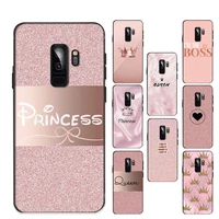 rose gold pink princess queen phone case for samsung s20 lite s21 s10 s9 plus for redmi note8 9pro for huawei y6 cover