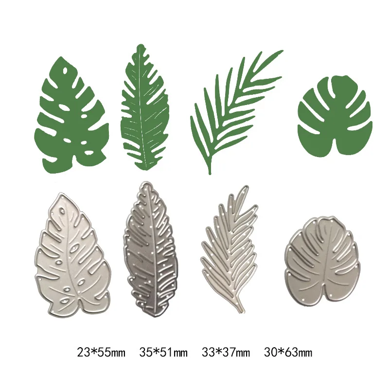 

4Pcs Leaf Metal Cut Dies Stencils for Scrapbooking Stamp/Photo Album Decorative Embossing DIY Paper Cards