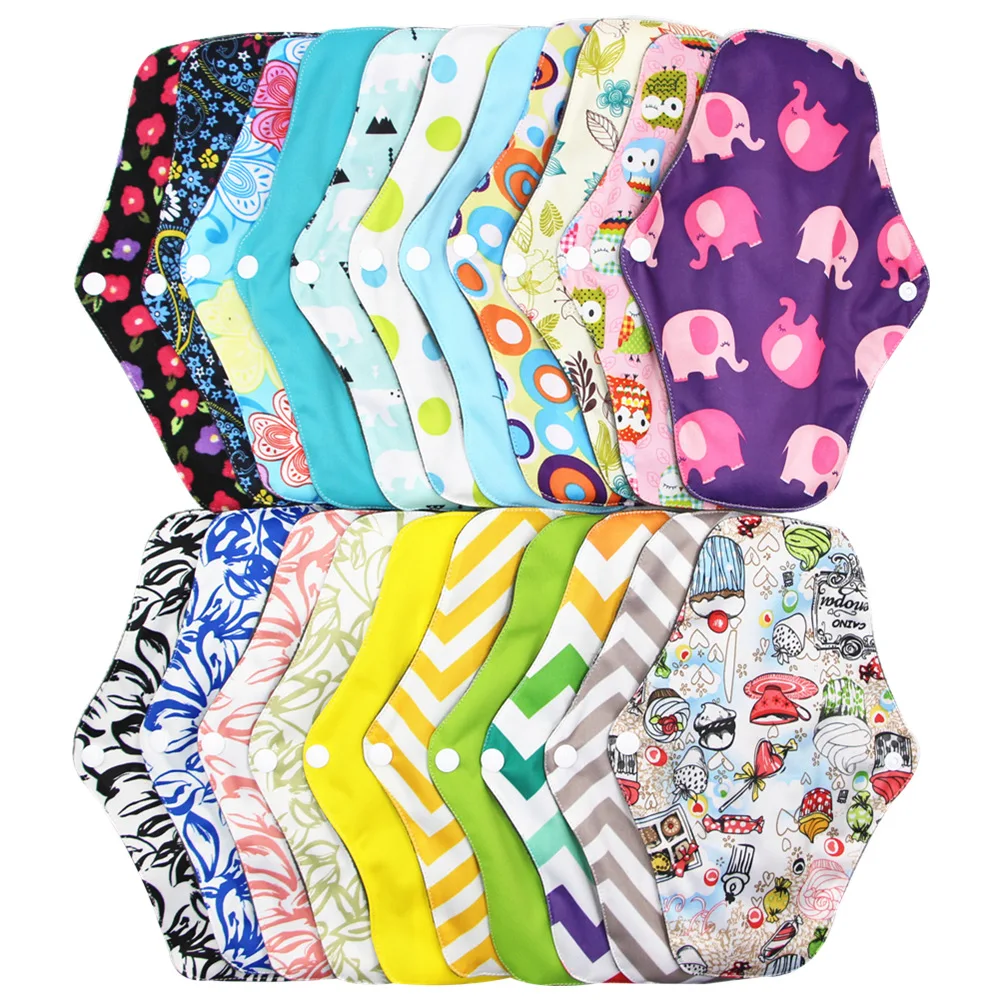 

Reusable Bamboo Cloth 18*25cm Hygiene Menstrual Panty Pad Washable Sanitary Napkin Mama Sanitary Towel Feminine Hygiene Diapers