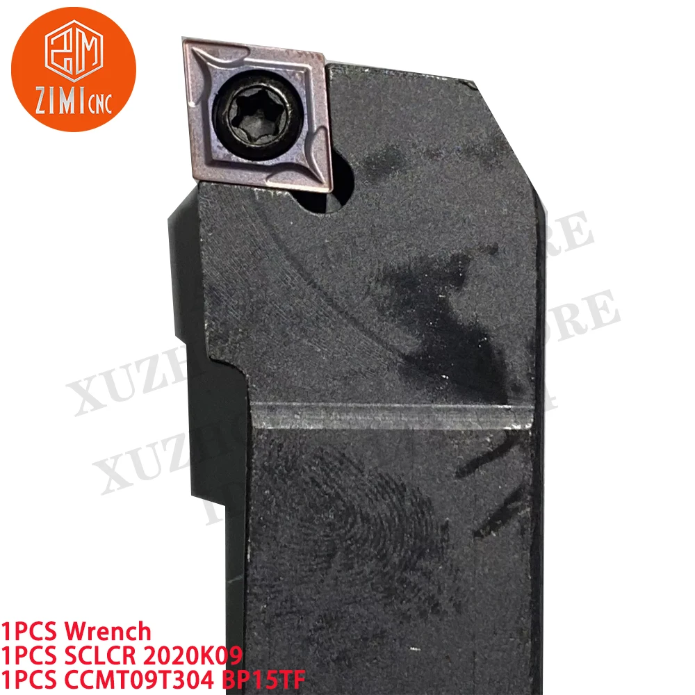 1PCS SCLCR2020K09 внешний токарный держатель 95 градусов + CCMT09T304 BP15TF твердосплавные