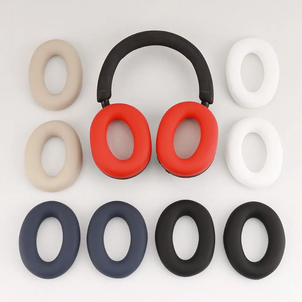 

1 Pair Replacement Silicone Ear Pads Cushion Cover For Sony WH-1000XM5 Headphone Headsets EarPads Earmuff Protective Case Sleeve