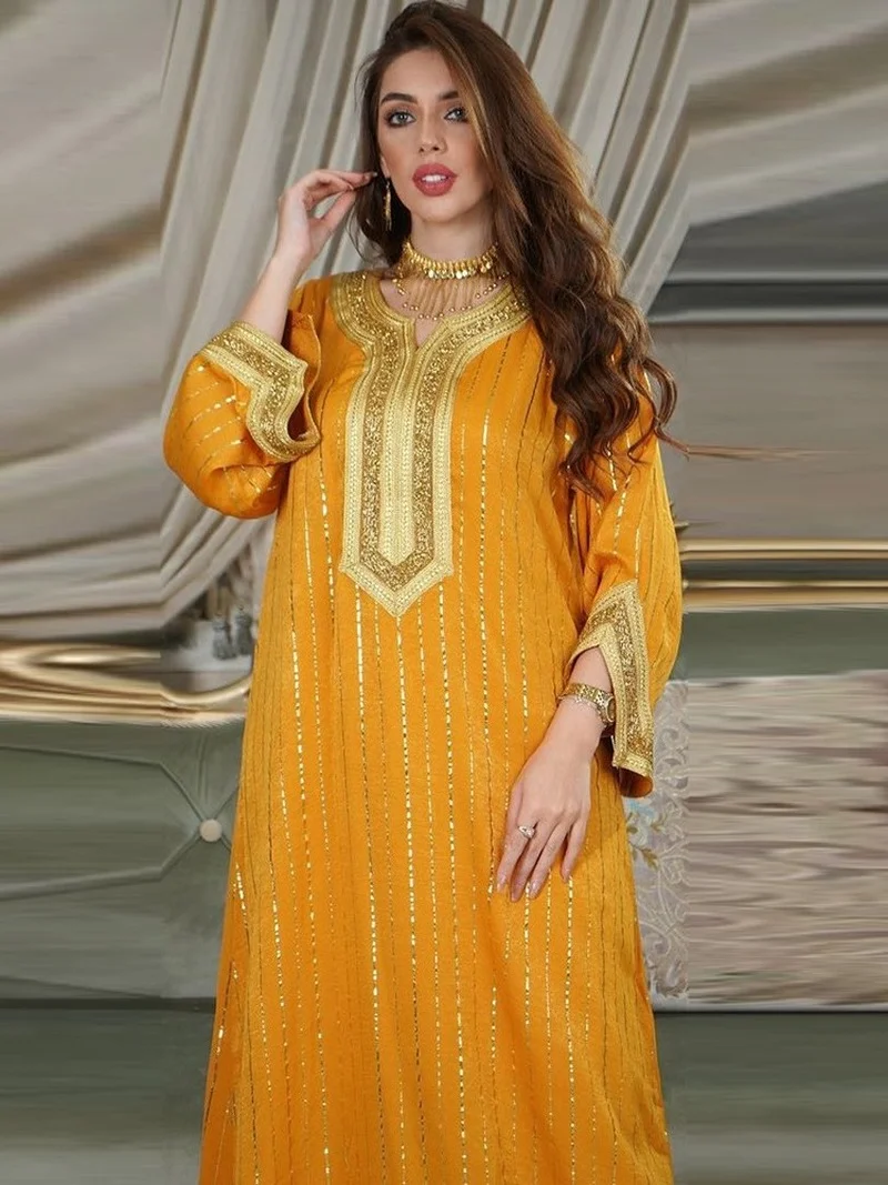 Ramadan Eid Mubarak Dubai Abaya Arabic Robe Longue Femme Kaftan Turkey Islam Muslim Hijab Long Dress African Dresses For Women