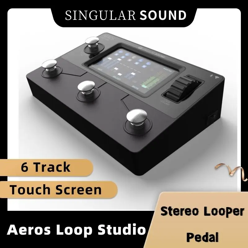 

Aeros Loop Studio - 6 Track, Stereo педаль петлителя с сенсорным экраном и режимом «свободные руки»