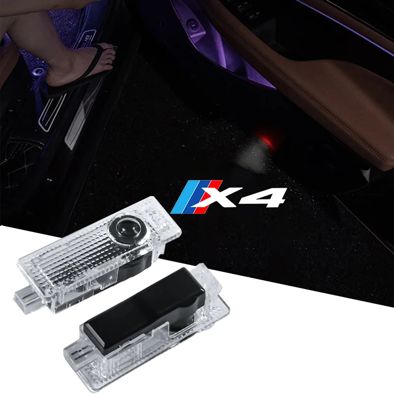 

2xLed Car Accessories Car Door LightLaser Projector Welcome Lamp Welcome Light Ghost for BMW X4 F26 G02 F98 Bmw Accessories