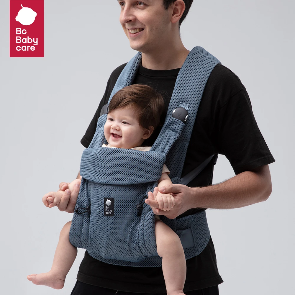 Bc Babycare 3.2-20kg Adjustable FIT Baby Carrier Breathable Front Facing Carrier Wrap Infant Comfortable Sling Backpack Pouch